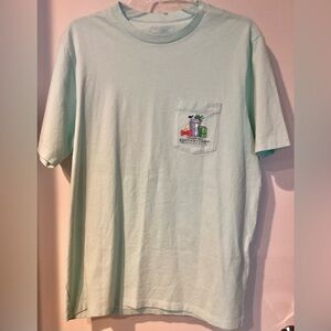 Vineyard Vines Kentucky Derby T-shirt Aqua Blue Sz M